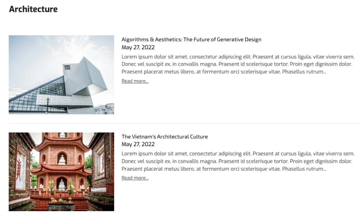 Modelo Design Corner da Strikingly