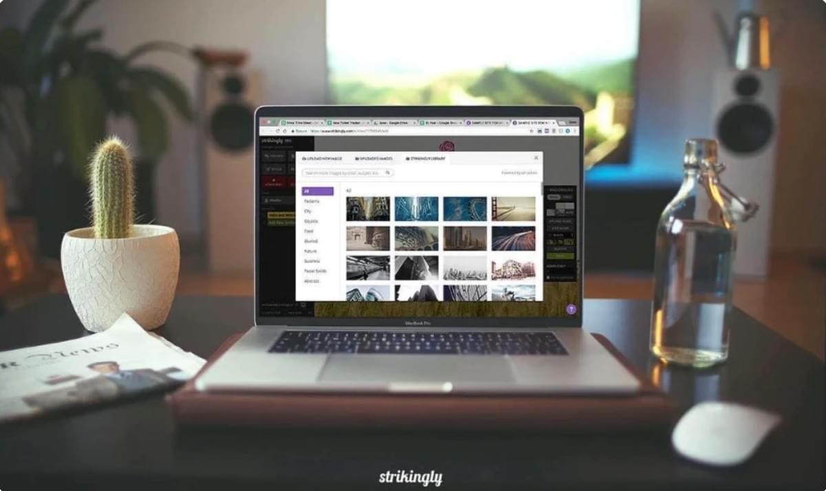 Página de modelo impressionante