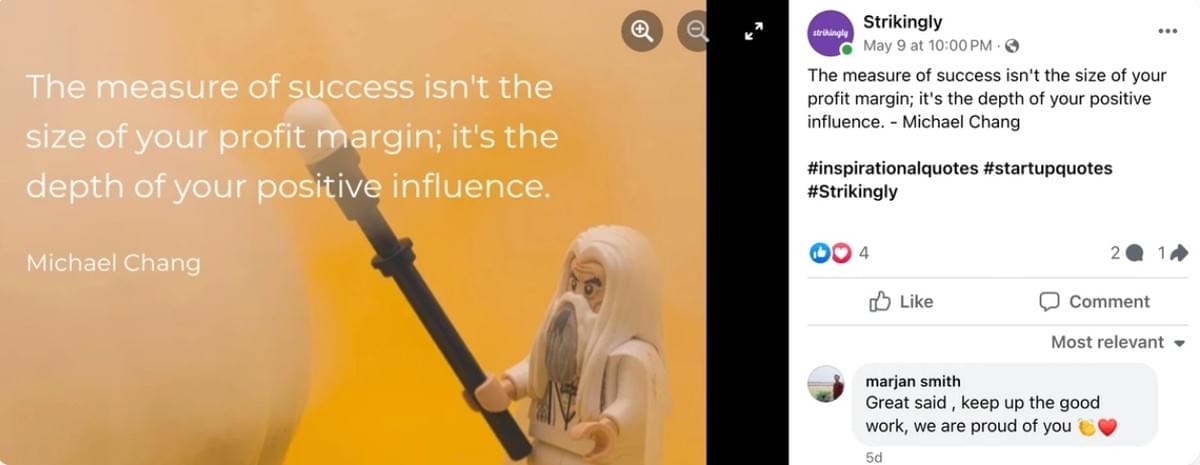 Opvallend Facebookbericht