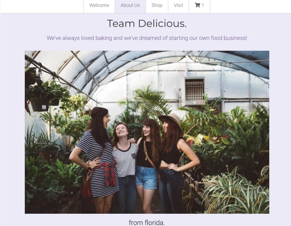 Minimal Store Template van Strikingly