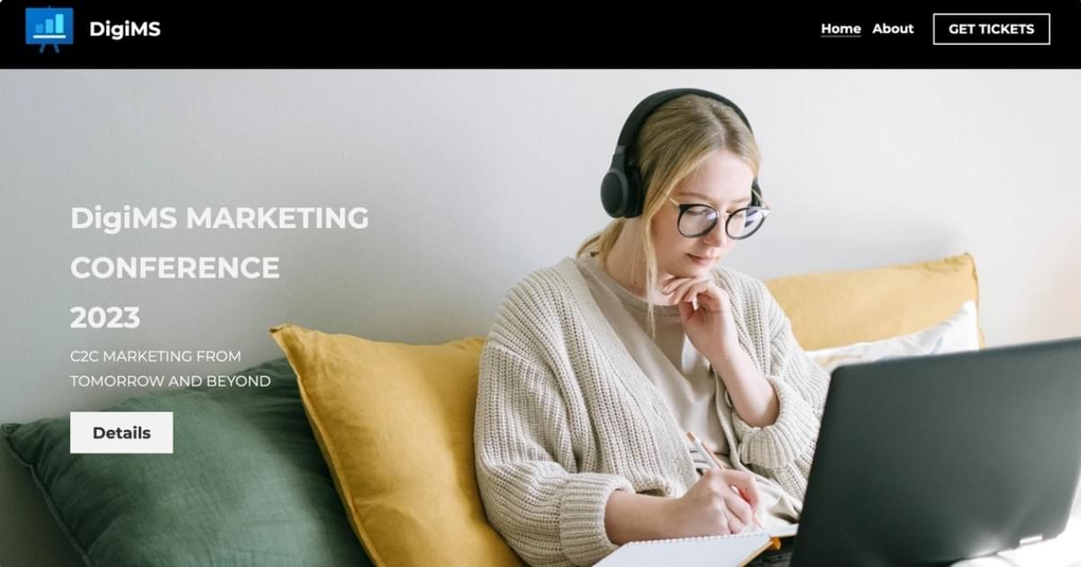 DigiMS Sjabloon van Strikingly