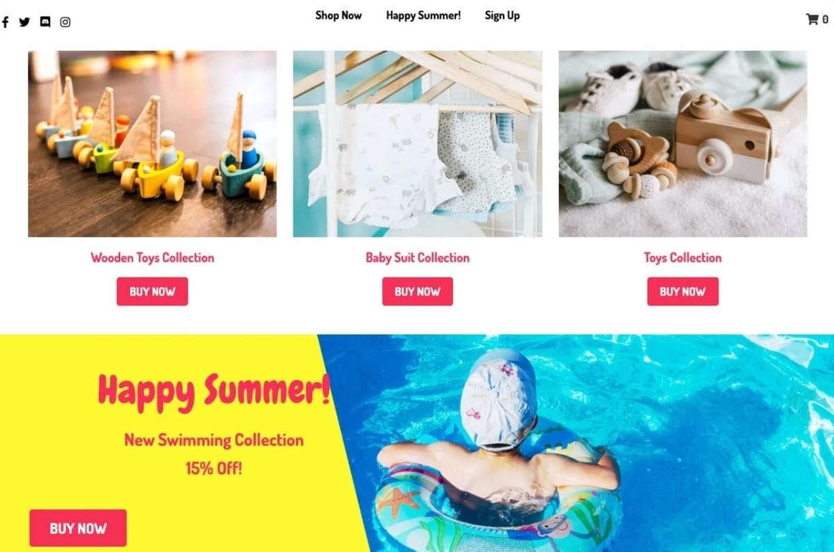 Peggi online winkelsjabloon