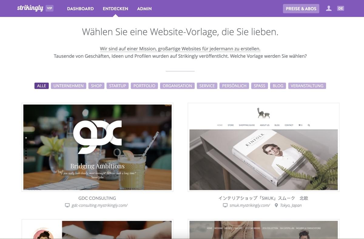 Wie kann Strikingly zum Wachstum des Großhandelsgeschäfts beitragen - Professionelles Website-Design