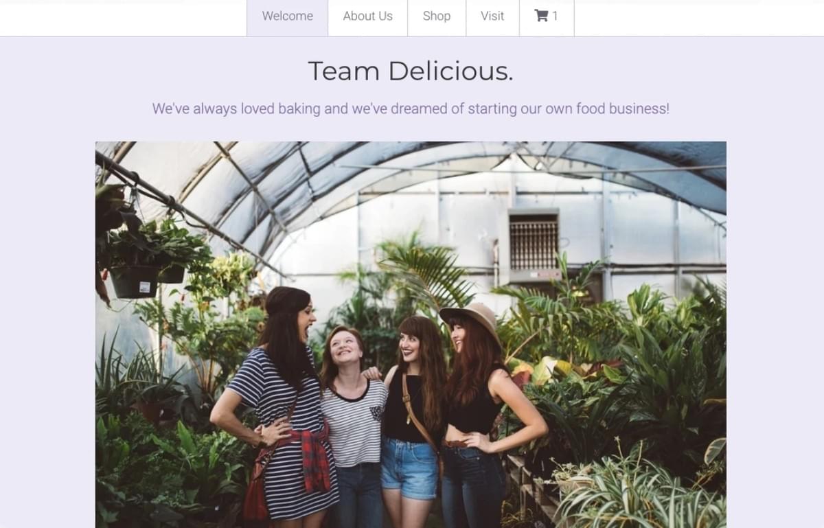 Minimal Store Template van Strikingly