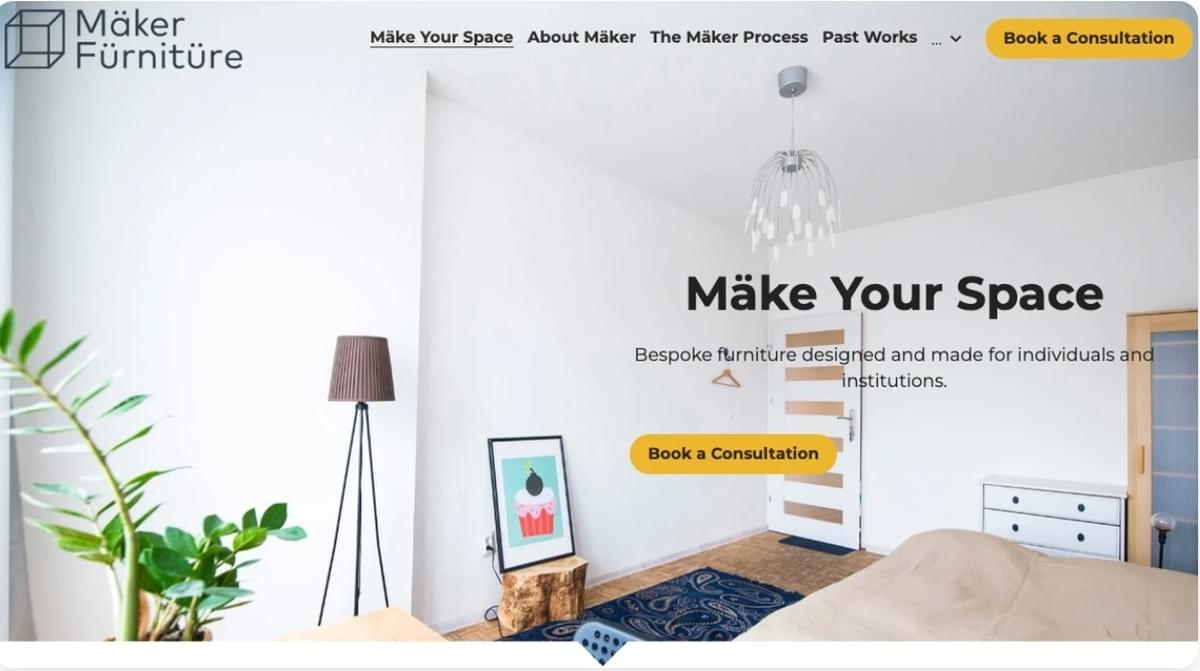 Maker-Vorlage von Strikingly