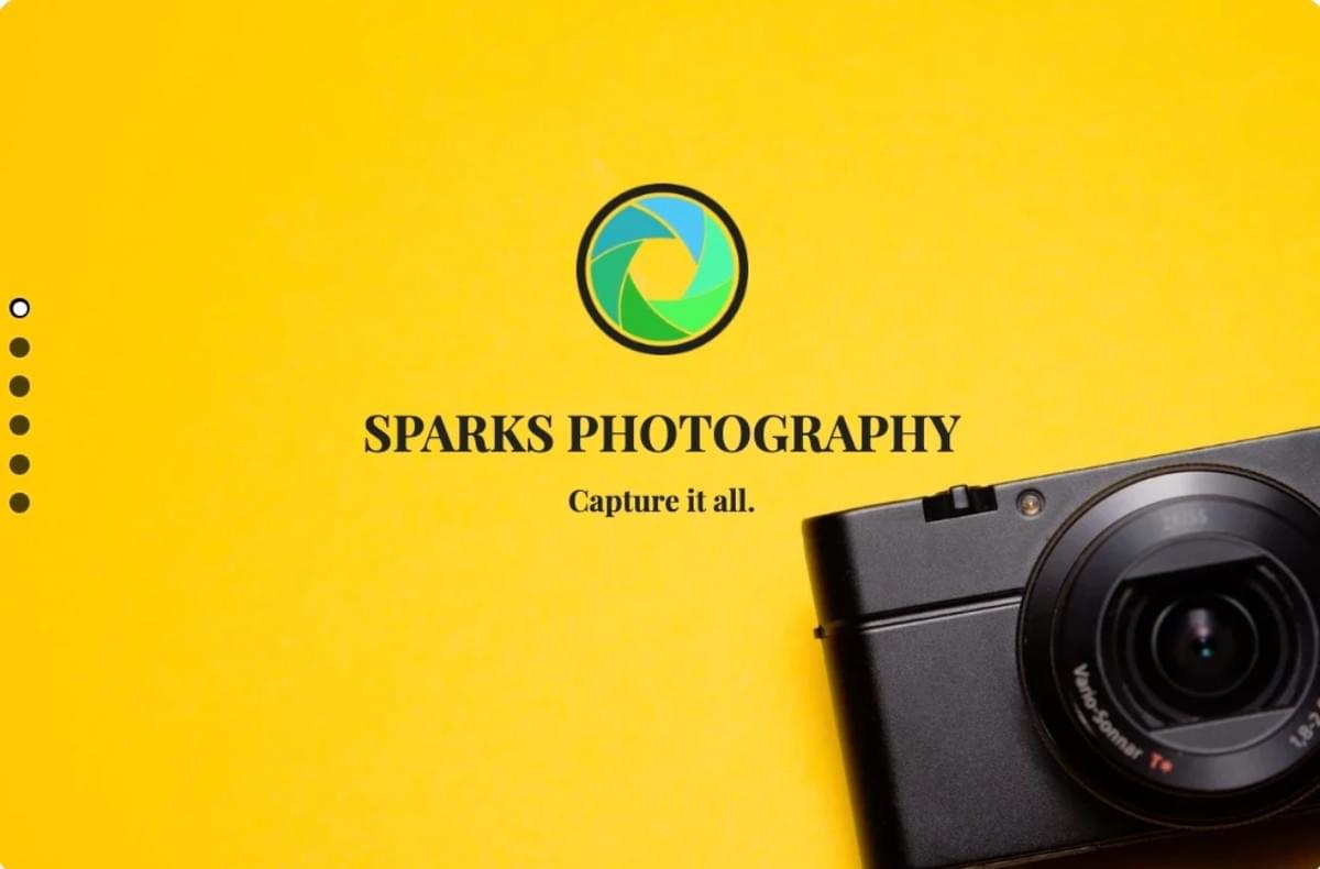 Sparks Fotografie Vorlage