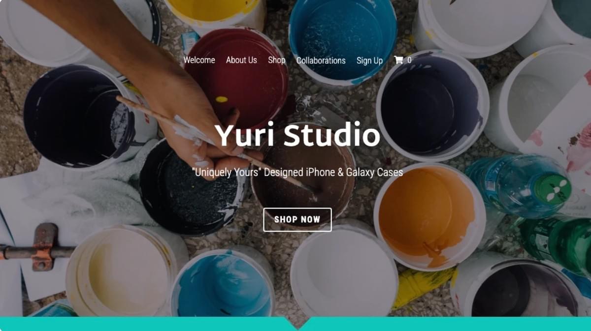 Bright Store Template van Strikingly