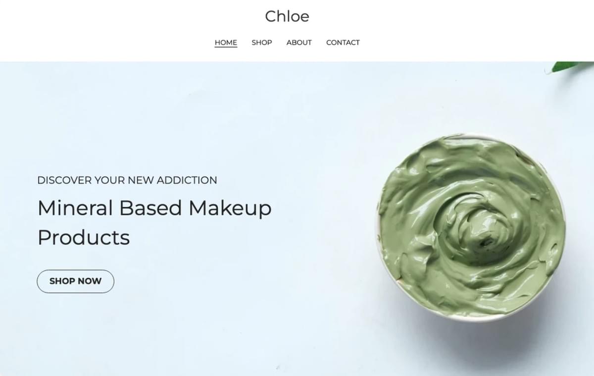 Chloe Store Sjabloon van Strikingly