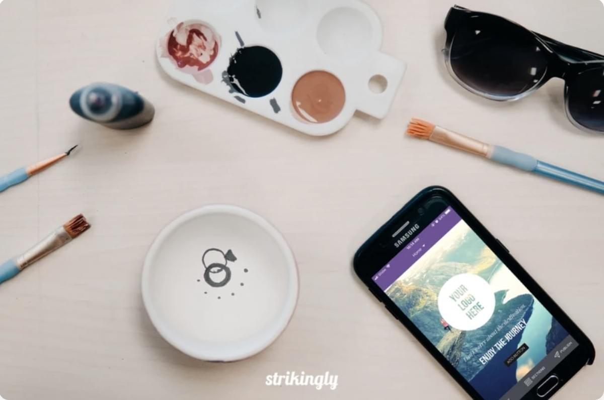 Strikingly op een Mobiel Apparaat