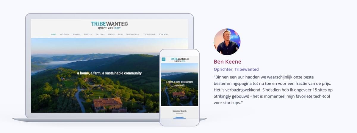 Tribe Wanted Responsive Website
