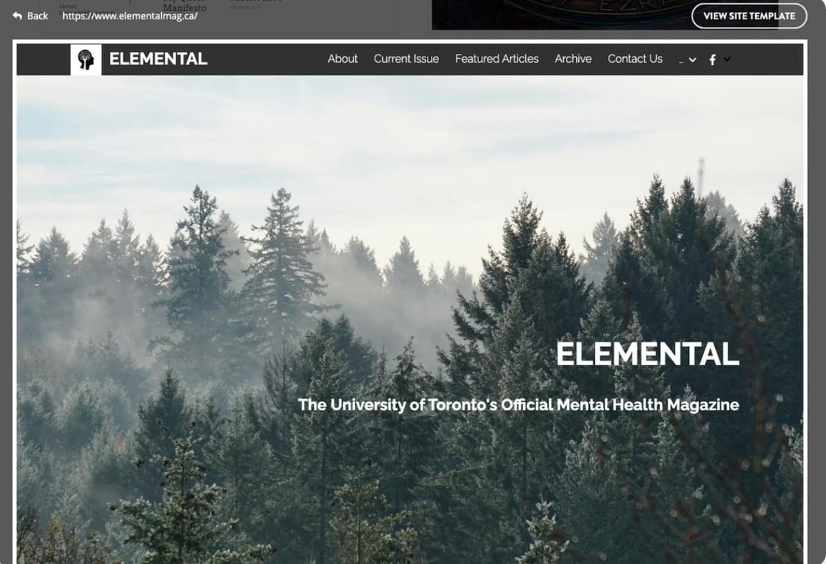 Site Elemental com Privacidade de Nome de Domínio