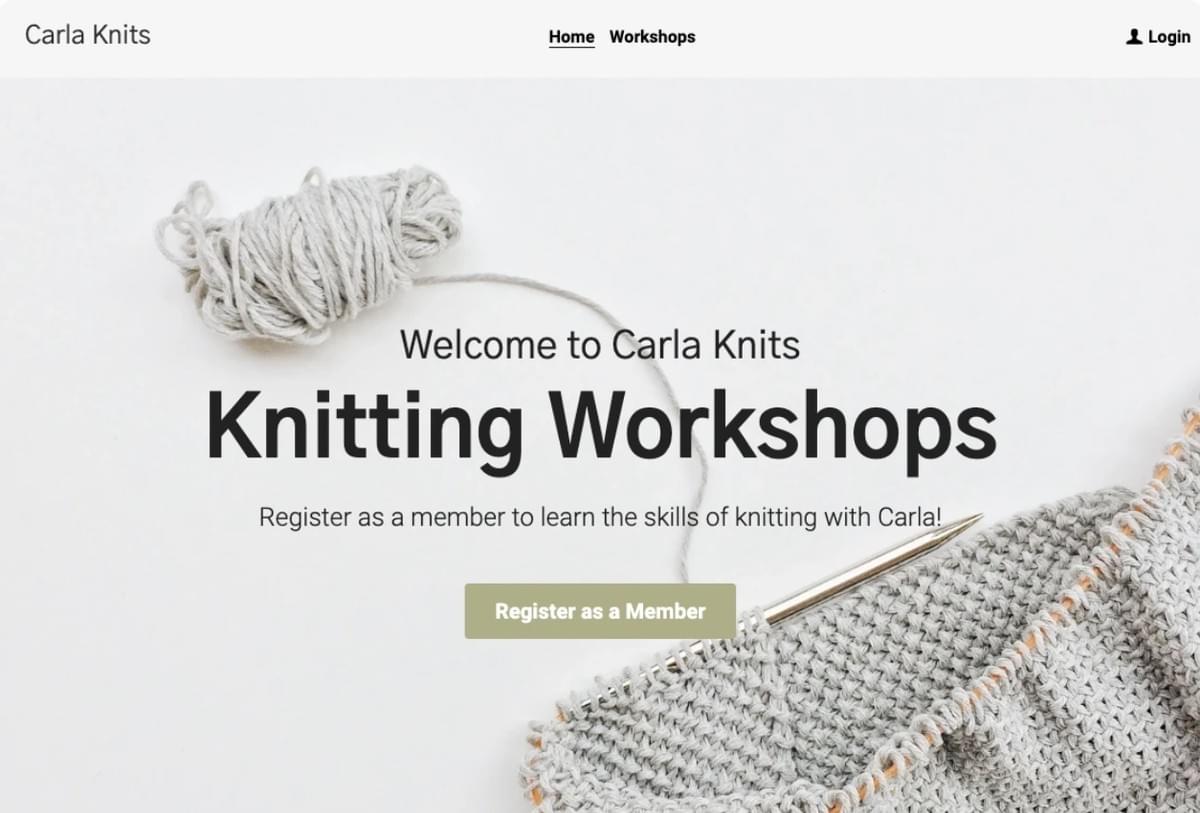 Carla Breien Website Sjabloon van Strikingly