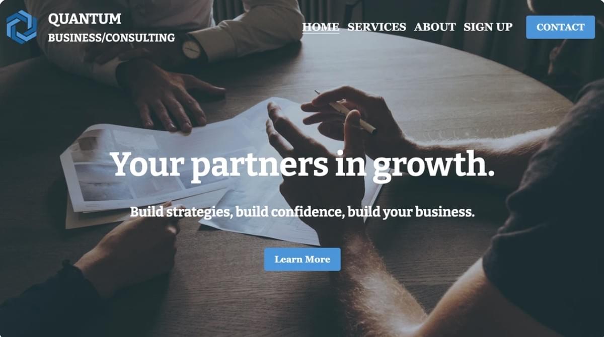 Kwantumsjabloon van Strikingly