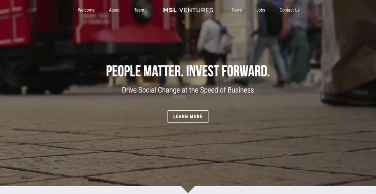 Template MSL Ventures da Strikingly