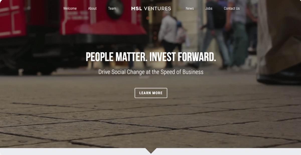 Modelo MSL Ventures da Strikingly