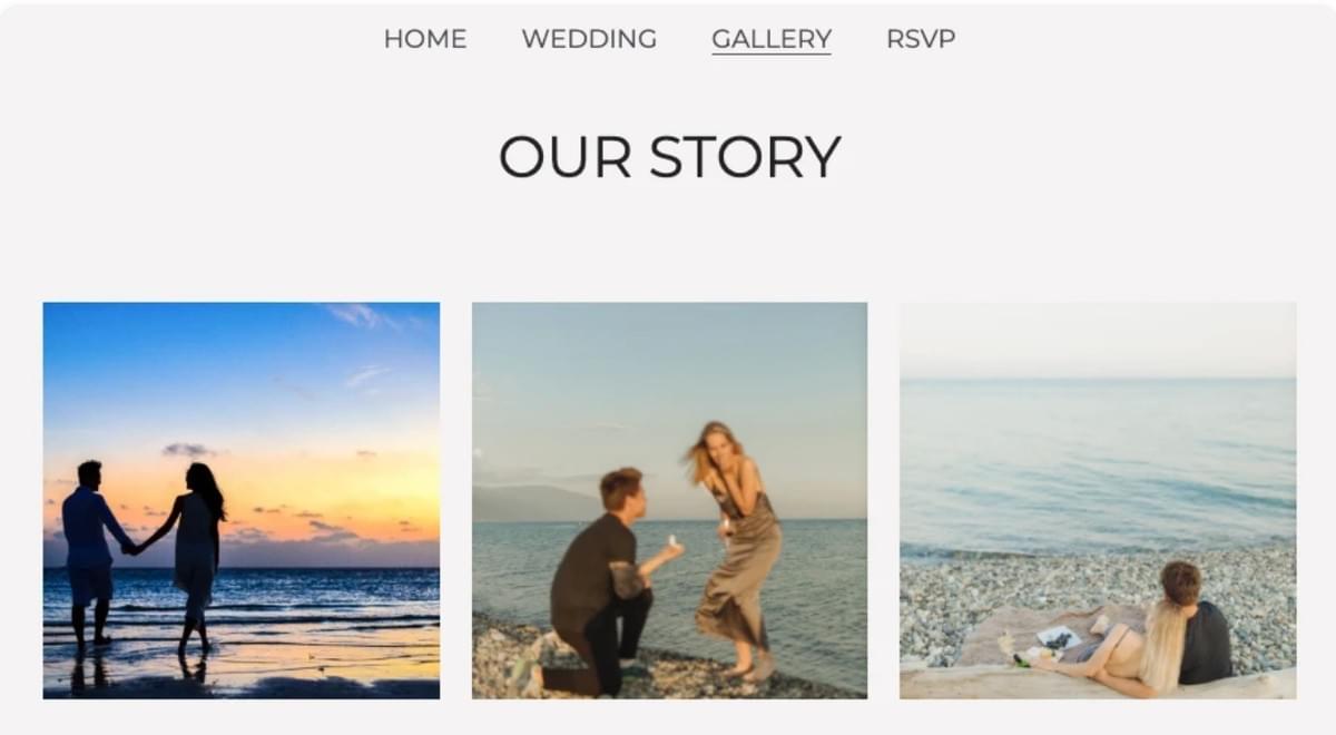 Template de Casamento Jasmine & Karl da Strikingly