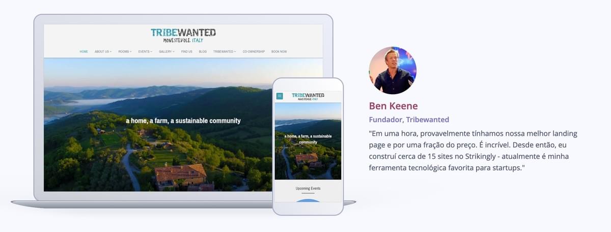 Tribo Requerida Site Responsivo