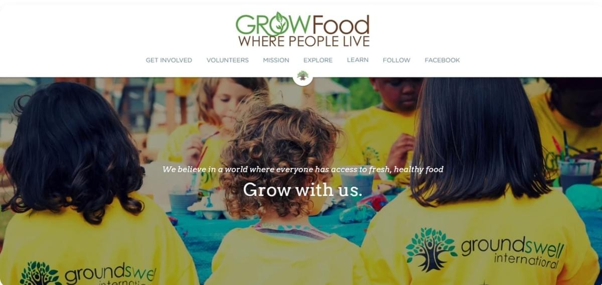 Site de adesão Grow