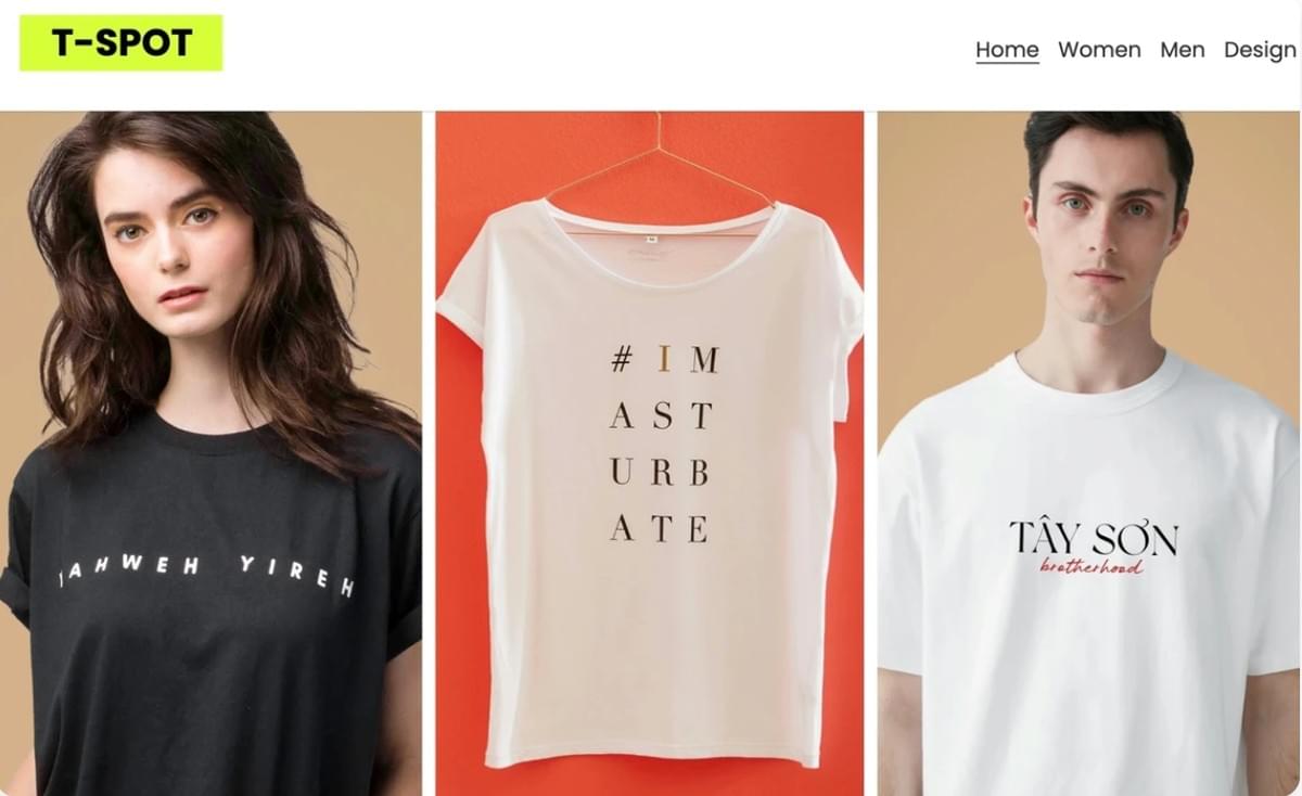 Modelo de Loja Online T-Spot