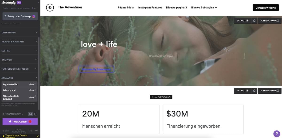 Opvallend website-editor