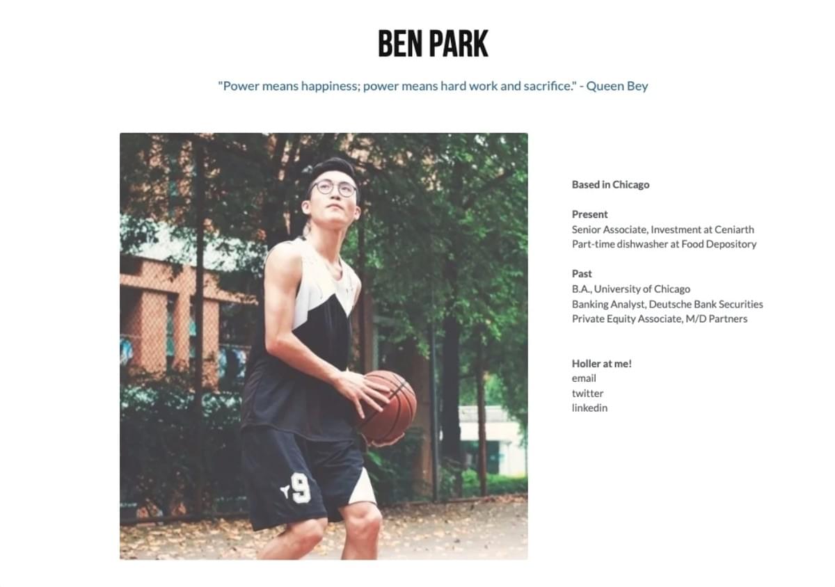 Showcase Sjabloon van Strikingly