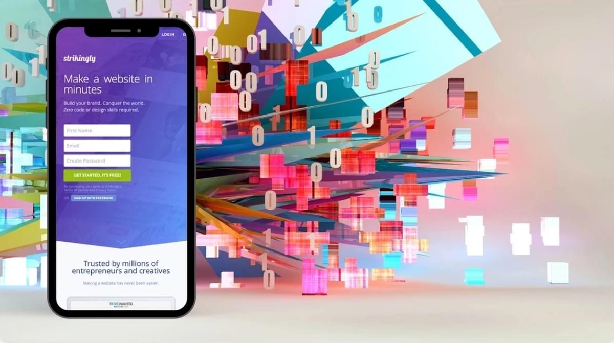 Strikingly Landingspagina op Mobiel Apparaat