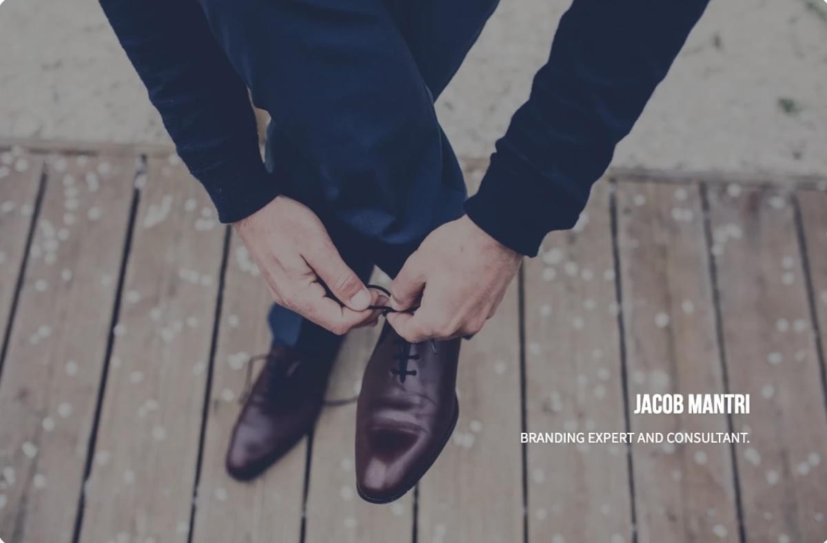 Perspectief Persoonlijk Merk Sjabloon van Strikingly