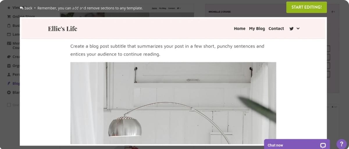 Schritte zum Schreiben eines Blogbeitrags auf Strikingly – Medien hinzufügen