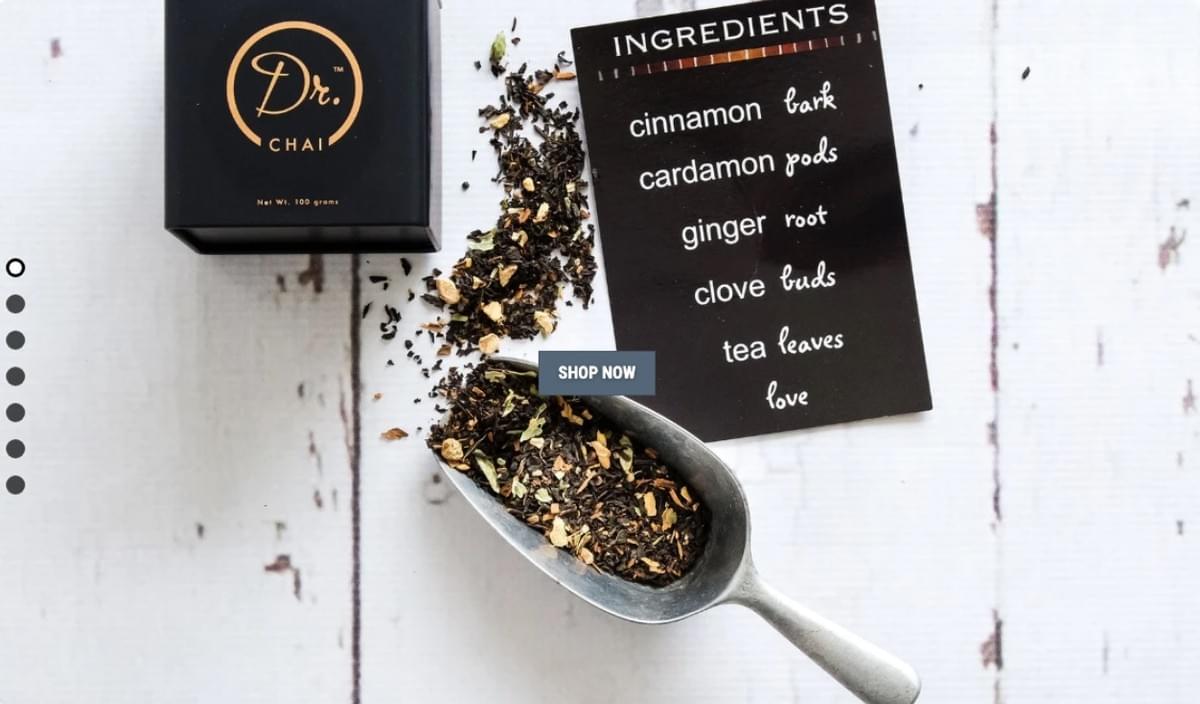 Dr. Chai Tea - Site impressionante com alojamento de imagens gratuito