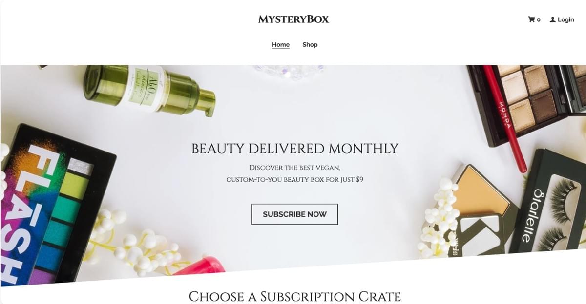 verkoop White Label-producten met MysteryBox Online Sjabloon van Strikingly