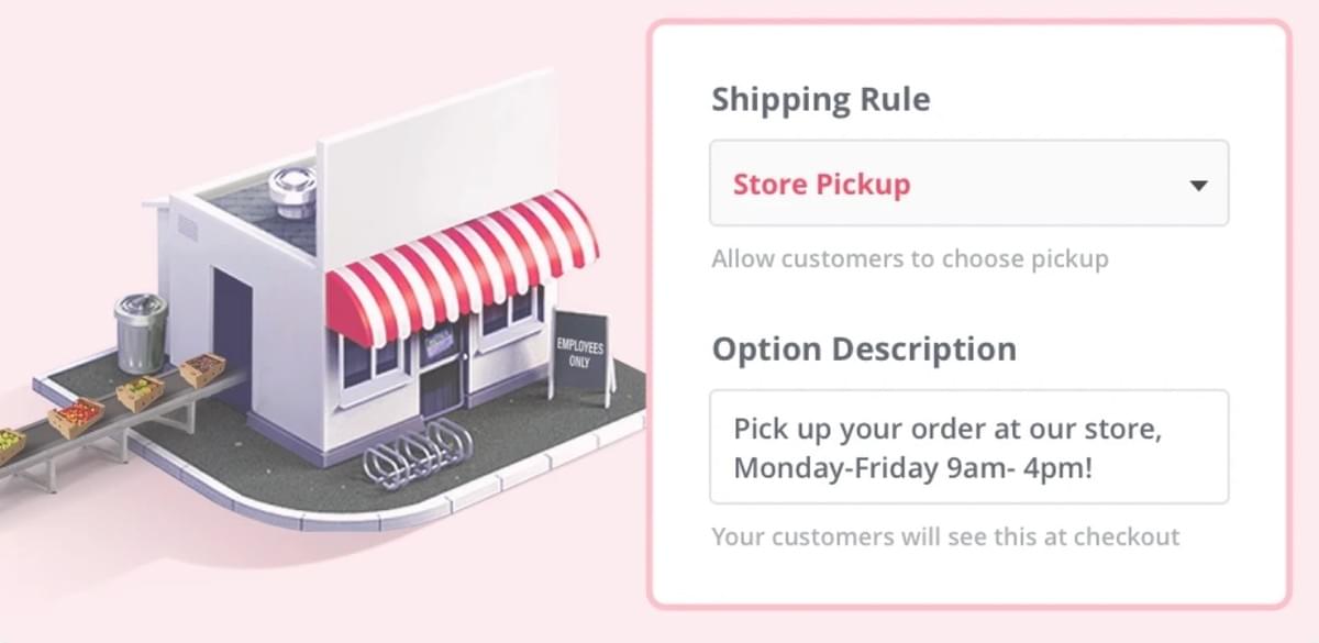 Strikingly Lokale Afhaling Optie