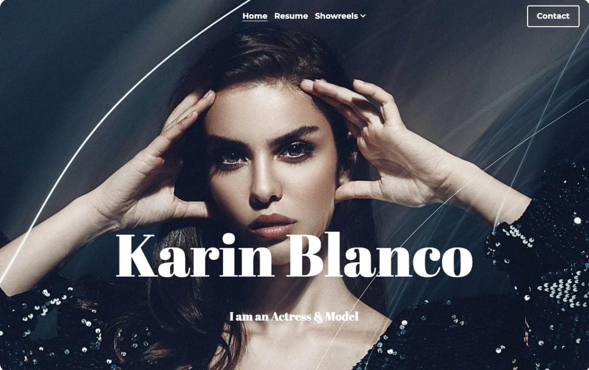 Karin Blanco Digitales Schöpfer-Template von Strikingly