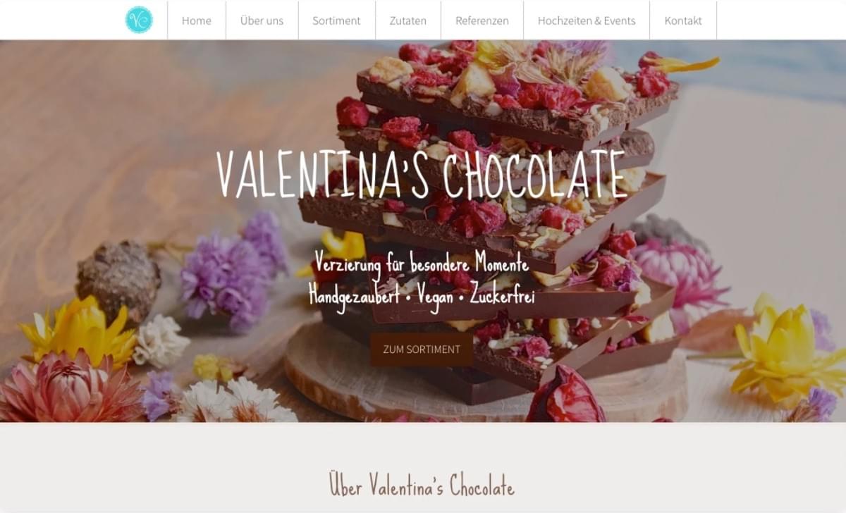Tipografia de Chocolate da Valentina