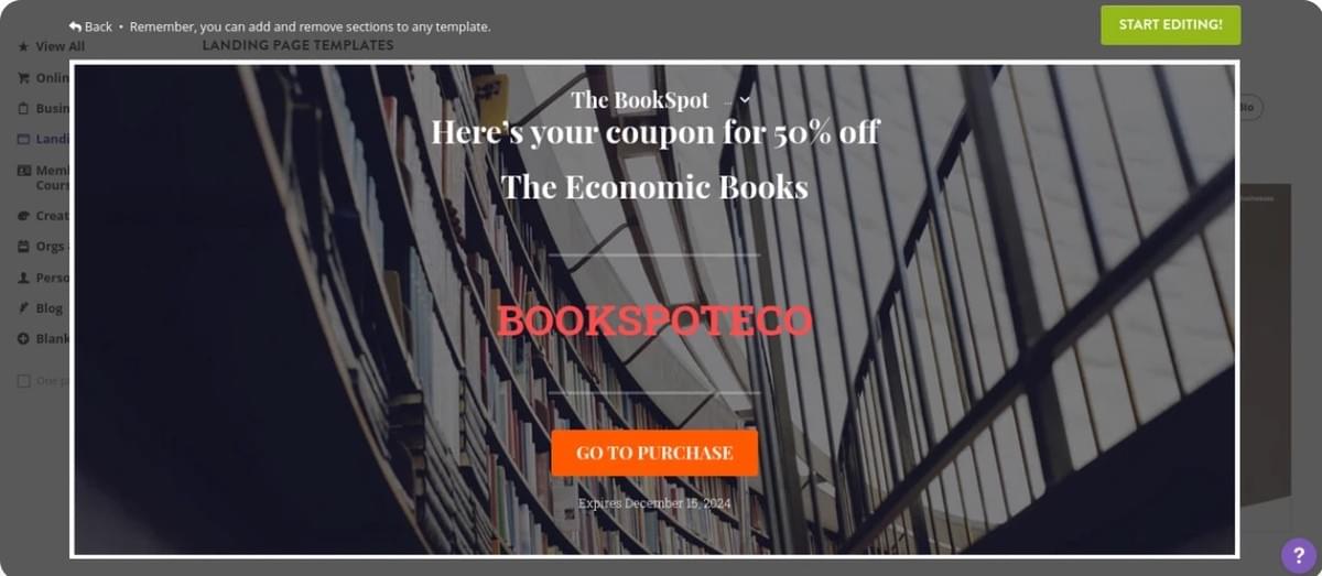 Hoe u het websiteverkeer kunt vergroten met Strikingly - Voer promoties of wedstrijden uit