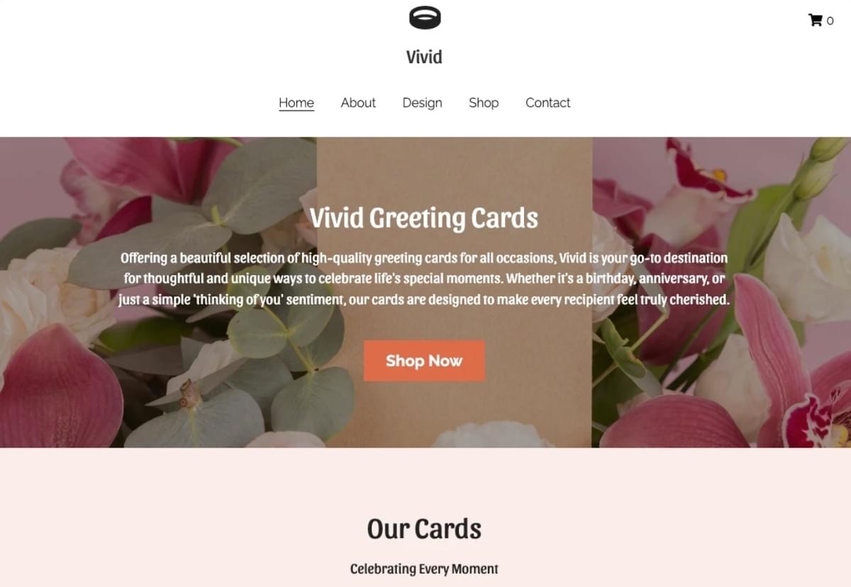 Nagelstudio Sjabloon met Strikingly