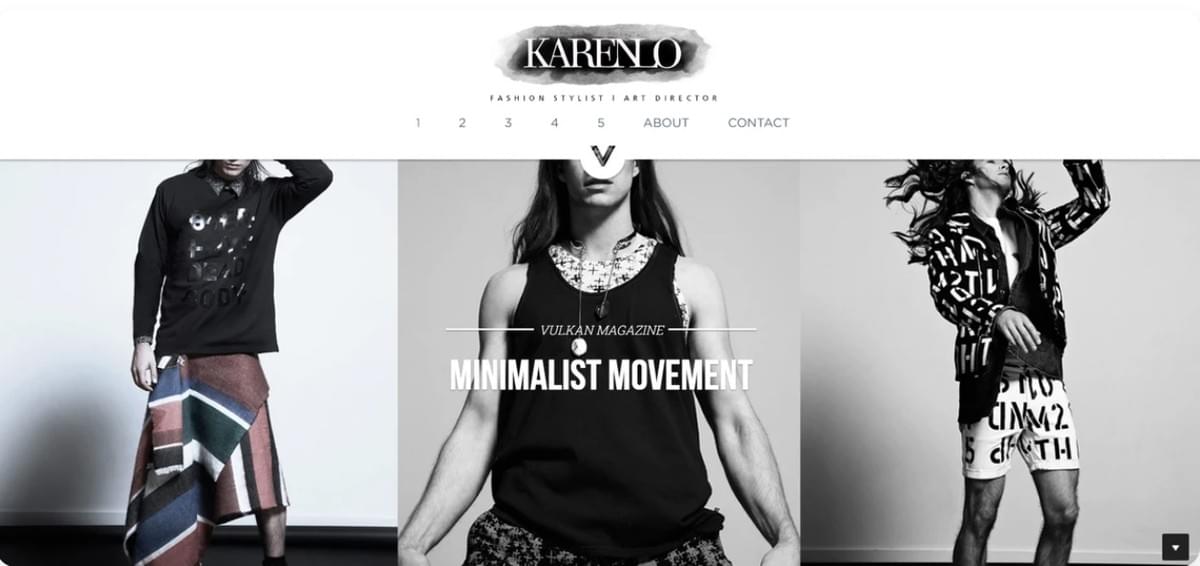 Kledingwebsitesjabloon zoals Karen