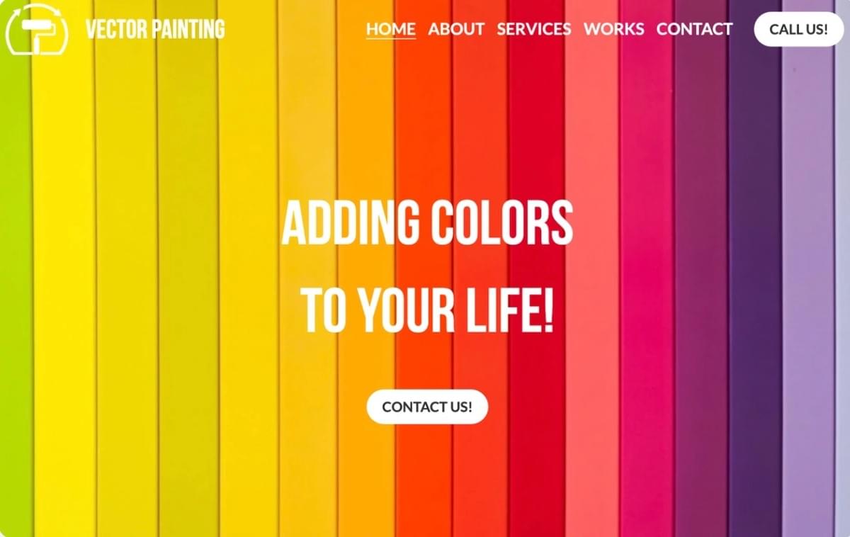 Vector schilder template van Strikingly