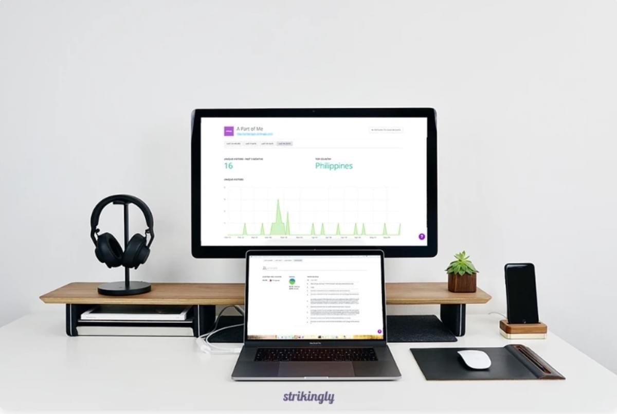 Strikingly Analytics Dashboard