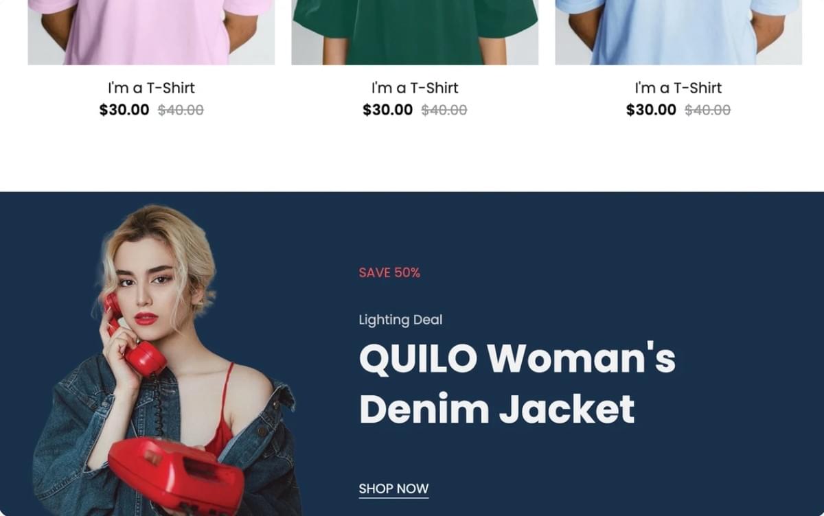 Quilo-sjabloon van Strikingly