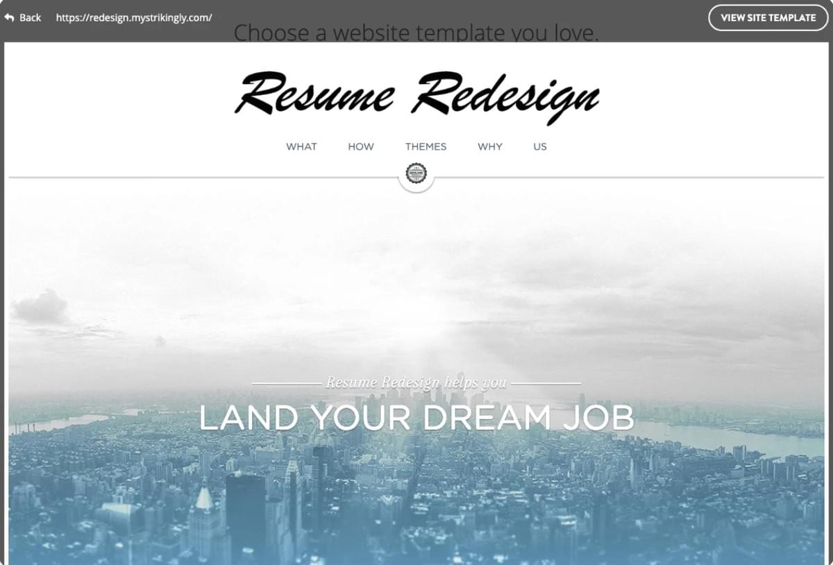 Redesign do currículo com domínio gratuito