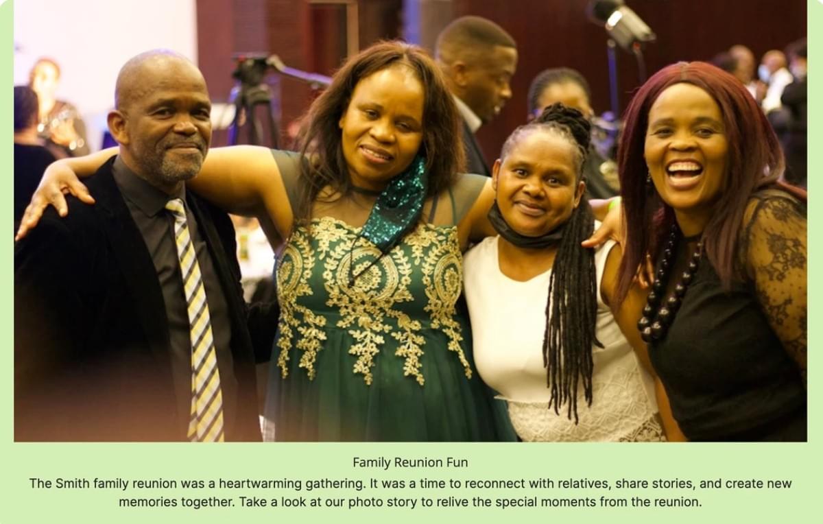 Website voor familiefotografie