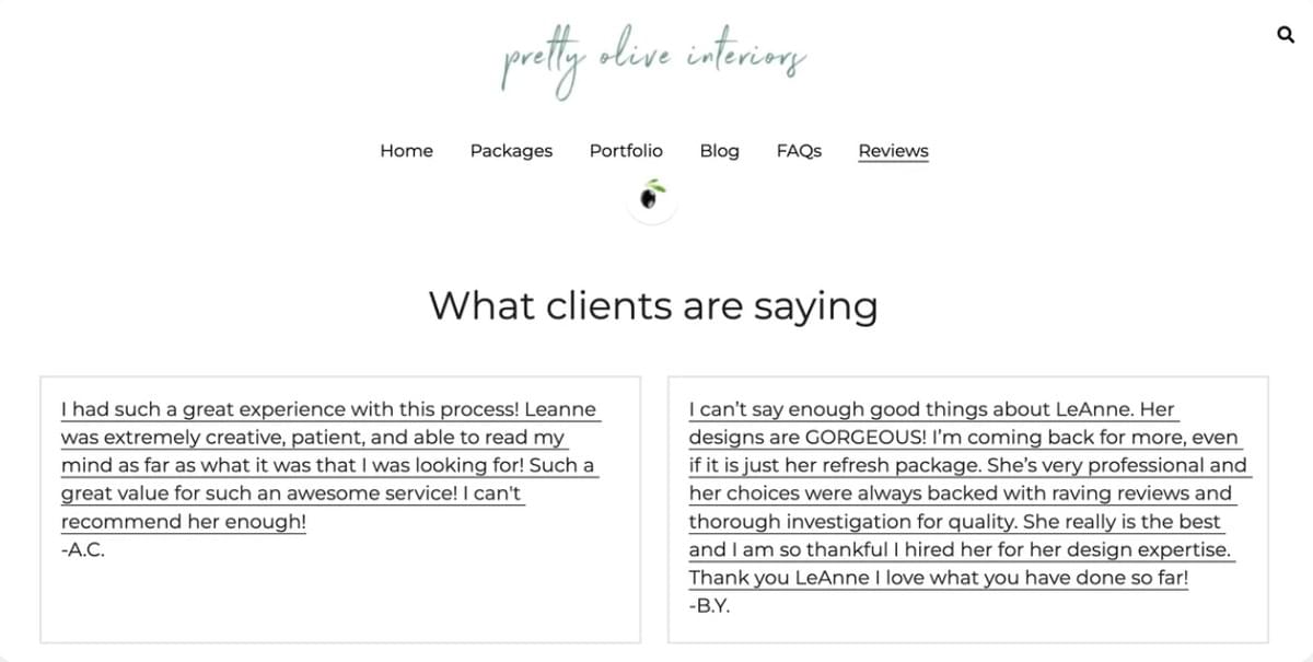 Conteúdo gerado pelo utilizador da Pretty Olive Interior