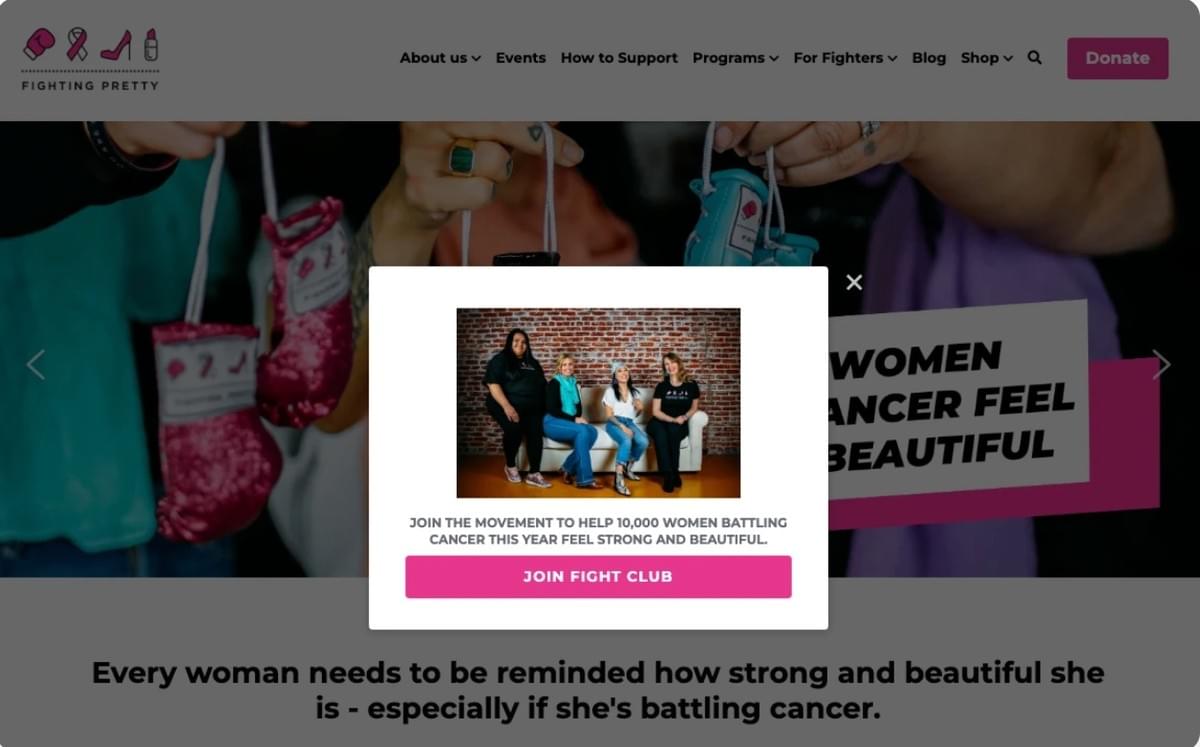 Kampf gegen hübsche Website