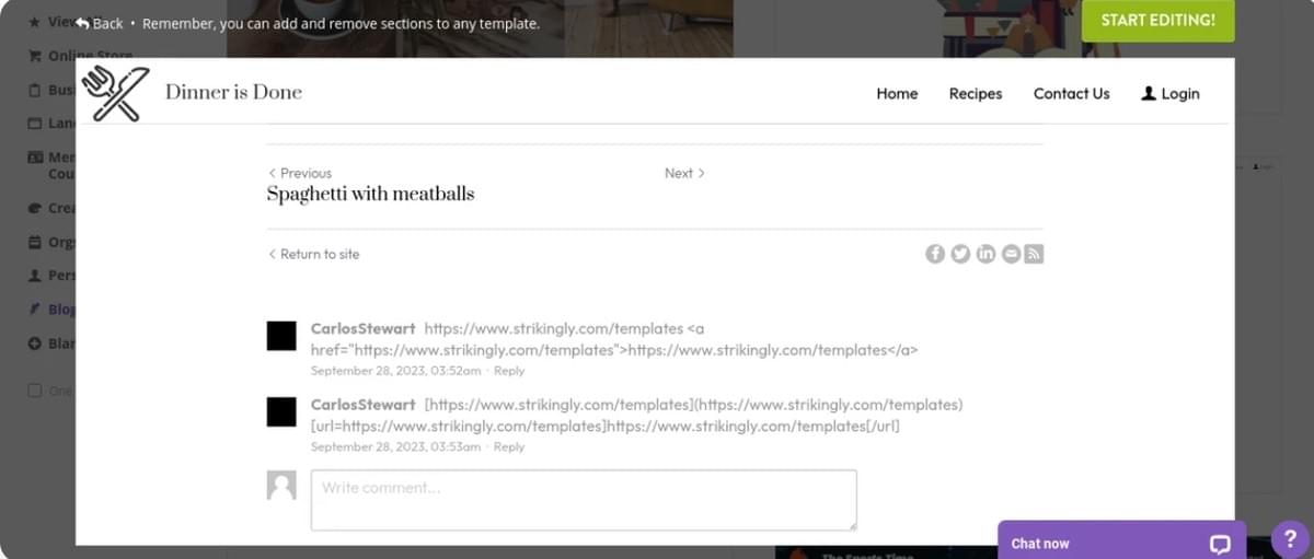 So richten Sie ein Online-Konzert auf Strikingly ein - Mit Teilnehmern interagieren