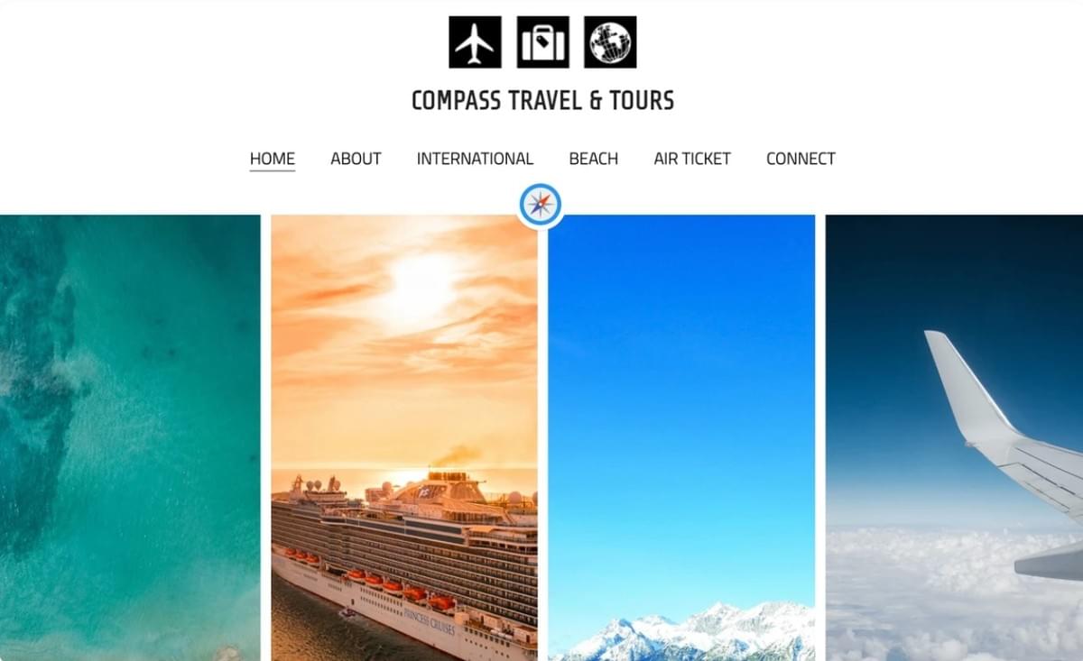 Modelo Compass da Strikingly
