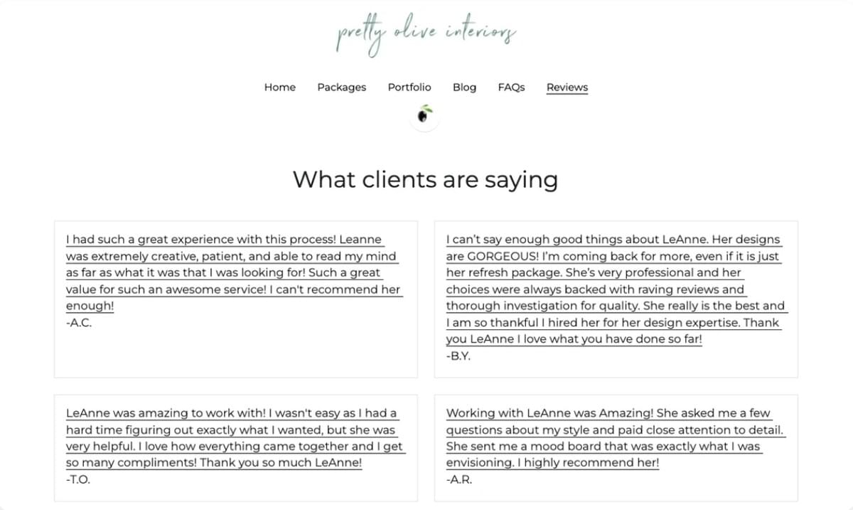 Präsentation von Kundenreferenzen