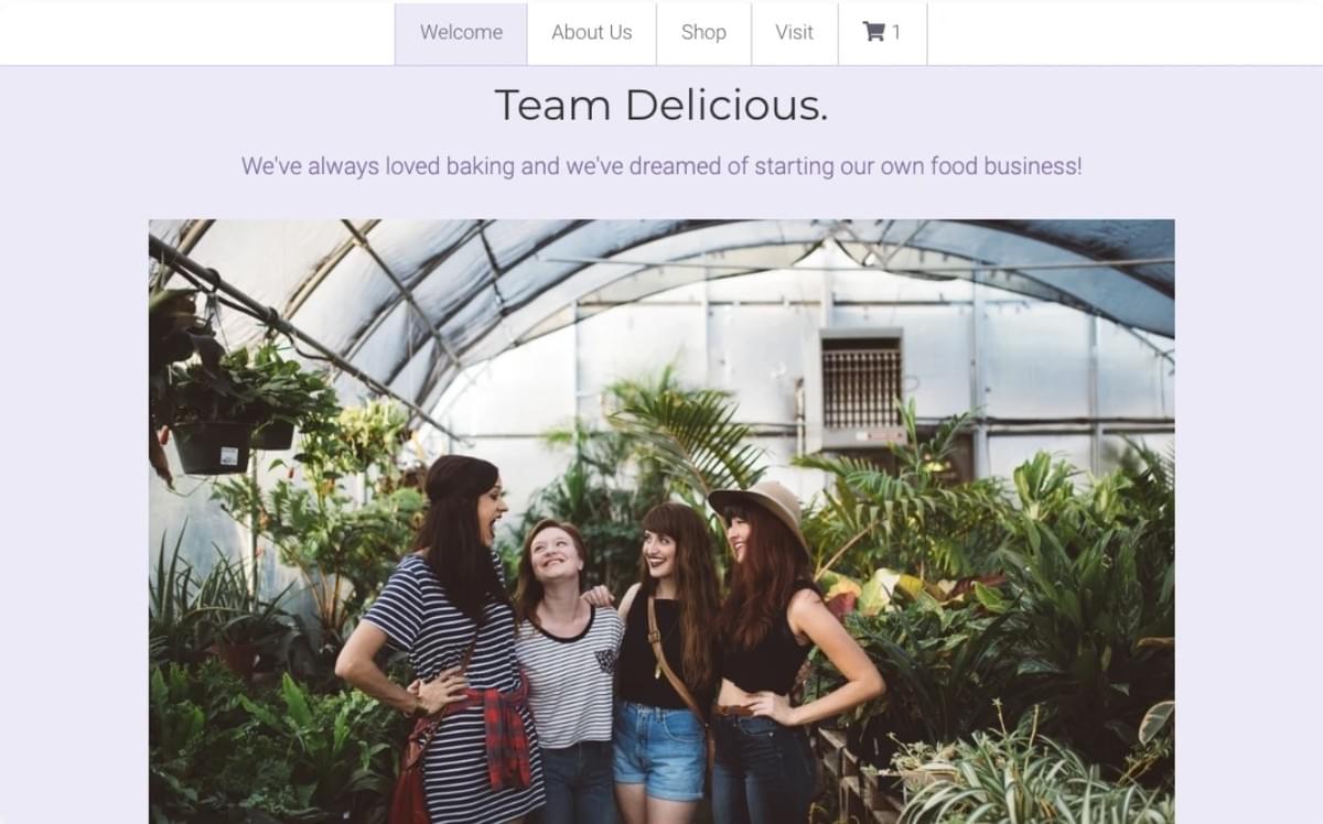 Minimal Store Template van Strikingly