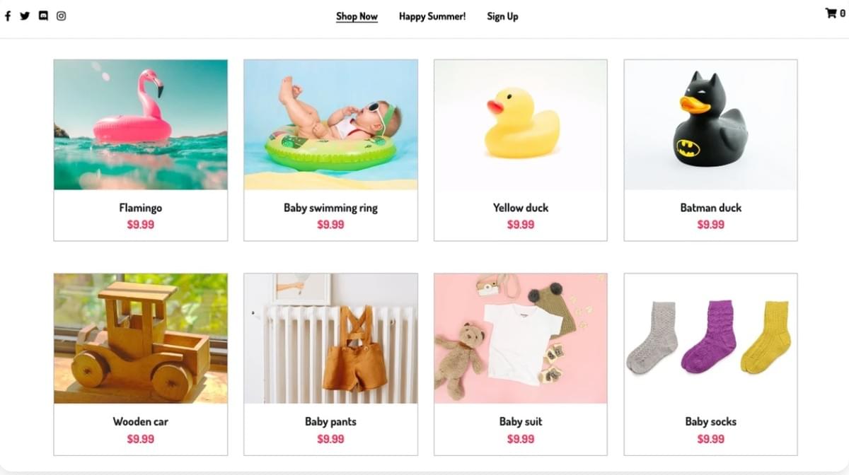 Peggi Online-Shop-Vorlage