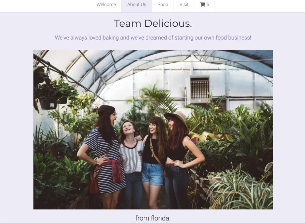 Minimal Store Template van Strikingly