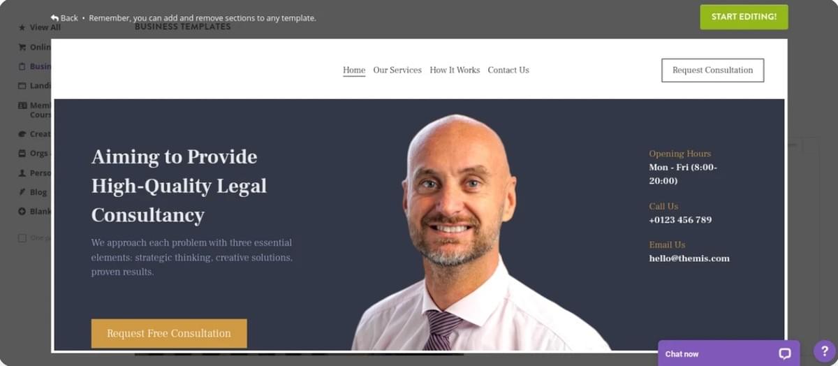 Converteer websitebezoekers met Strikingly - Oproep tot actie (CTA)